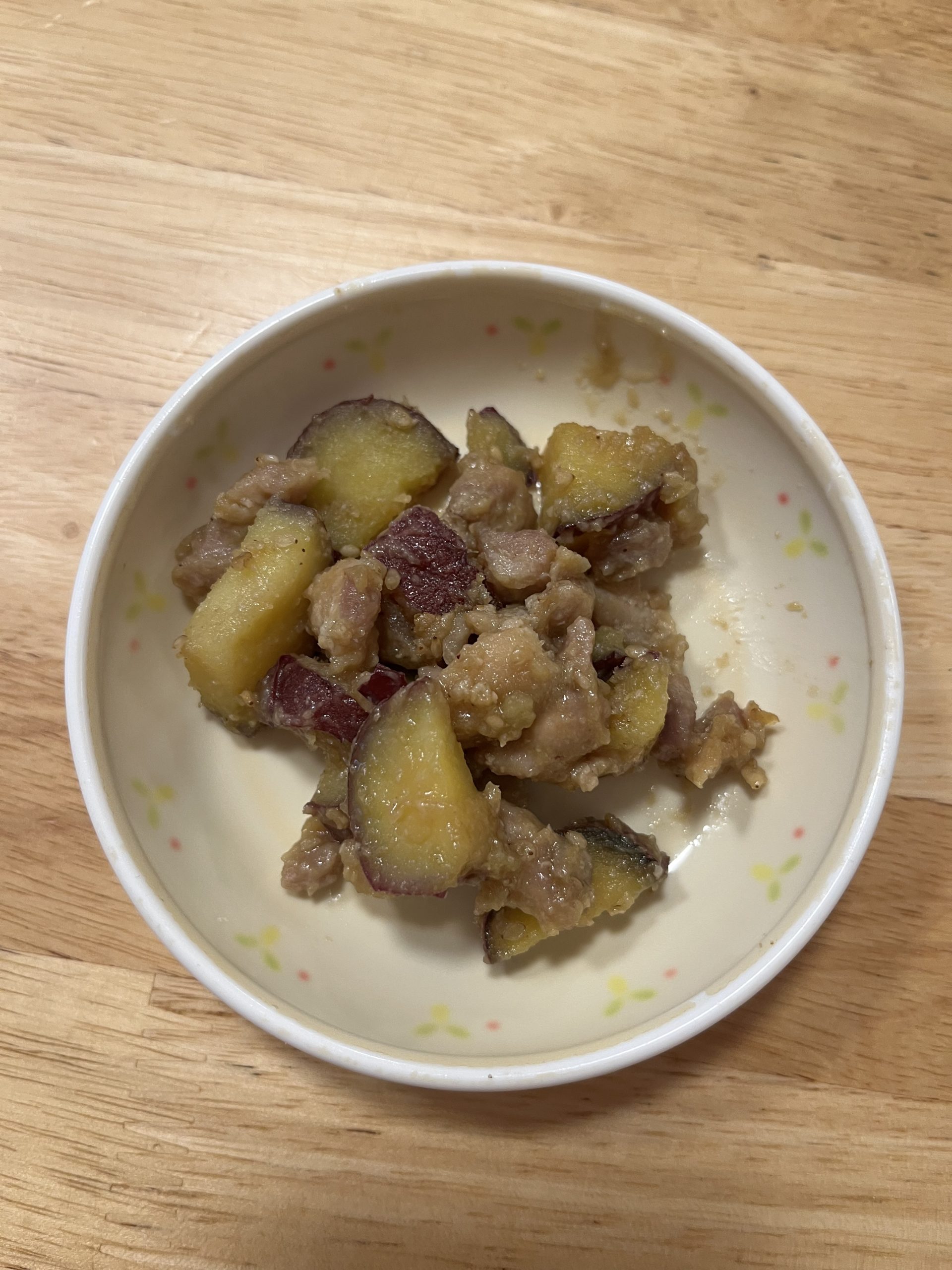 さつま芋の胡麻味噌炒め